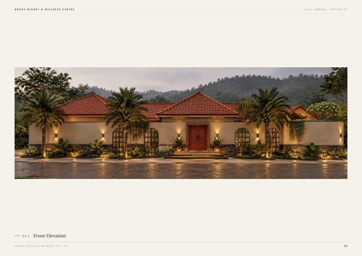 Villa Aroha Option 01, exterior street view