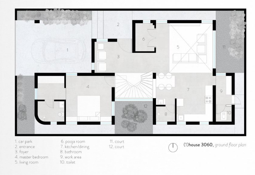 KrishnaMurthy Residence ground floor plan